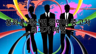 봉화군 재산면 동면리 중고차 최고가 매입!
